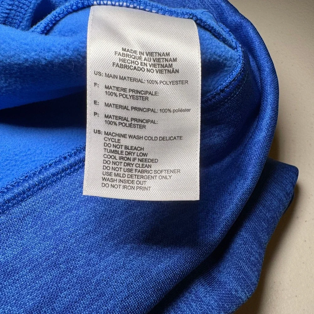 Adidas Mens XL Team Issue Climawarm Hoodie Blue Heather